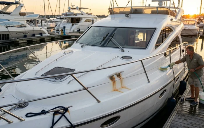 Errores comunes al lavar el barco que acortan su vida útil
