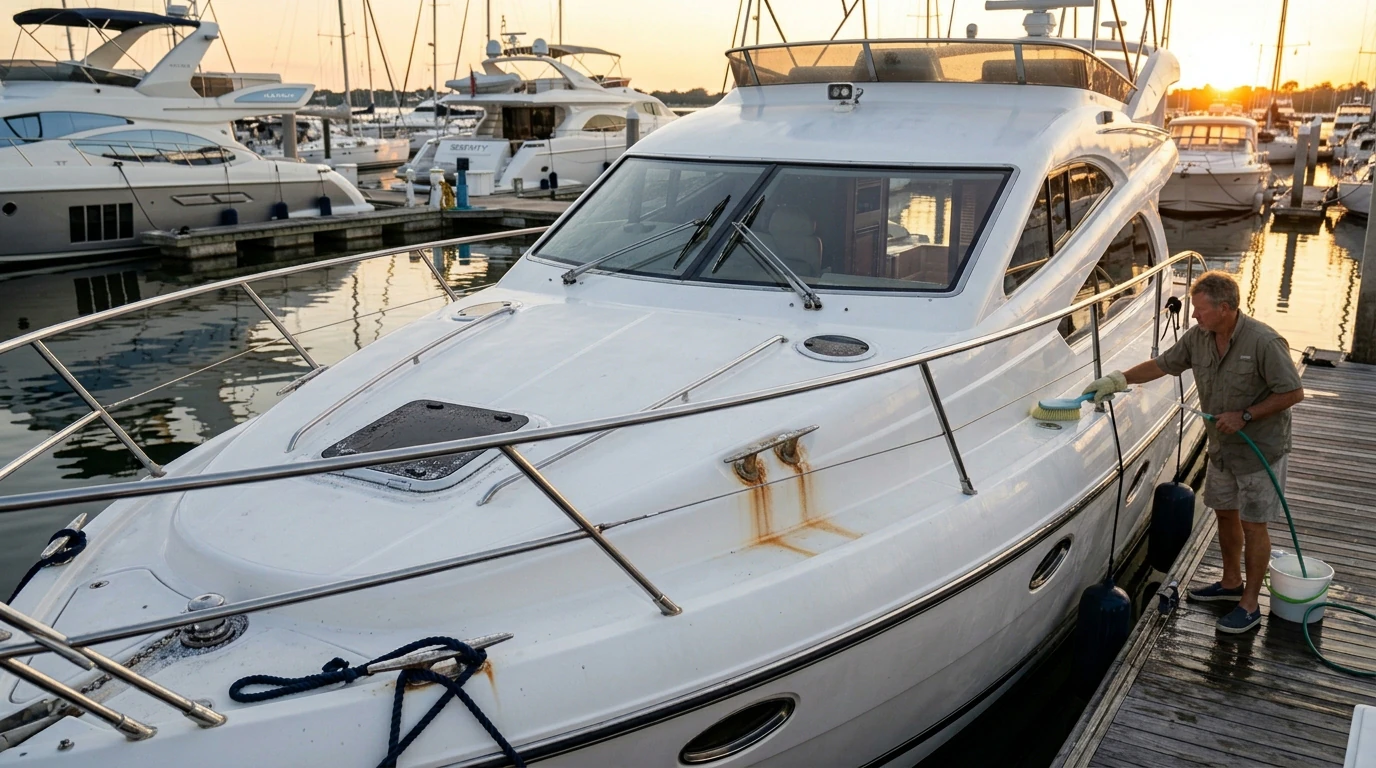 Errores comunes al lavar el barco que acortan su vida útil