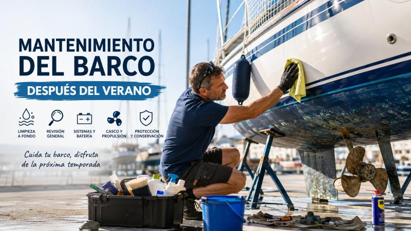 Mantenimiento del barco después del verano